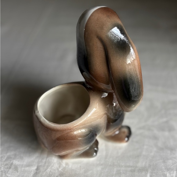 Adorable Brown and White Dog Planter with Get Well Soon Message Green Gift - Picture 9 of 13